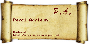 Perci Adrienn névjegykártya